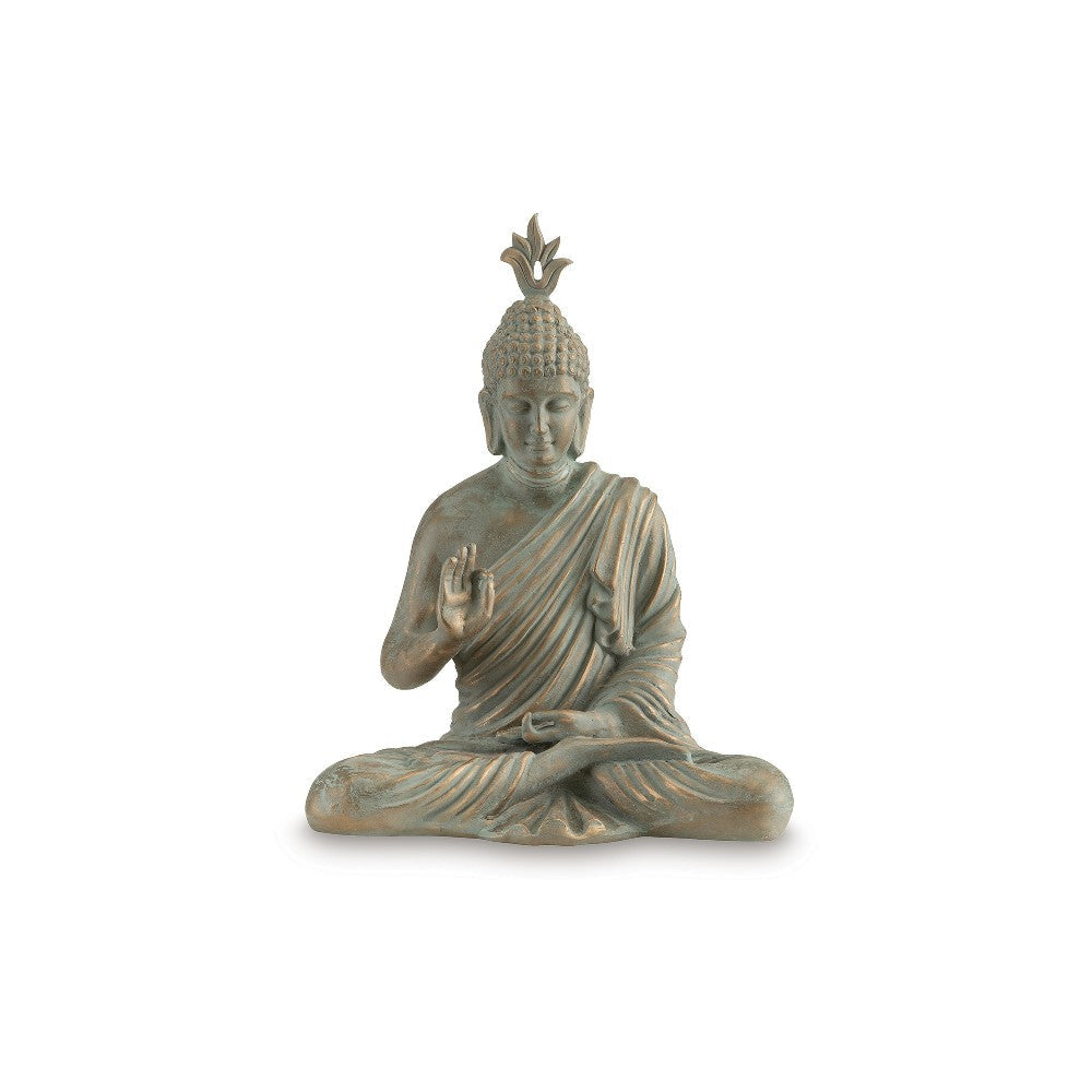 Ashley Indoor Sculpture of Meditating Buddha | 24’’ | Washed Gray Finish BM327762