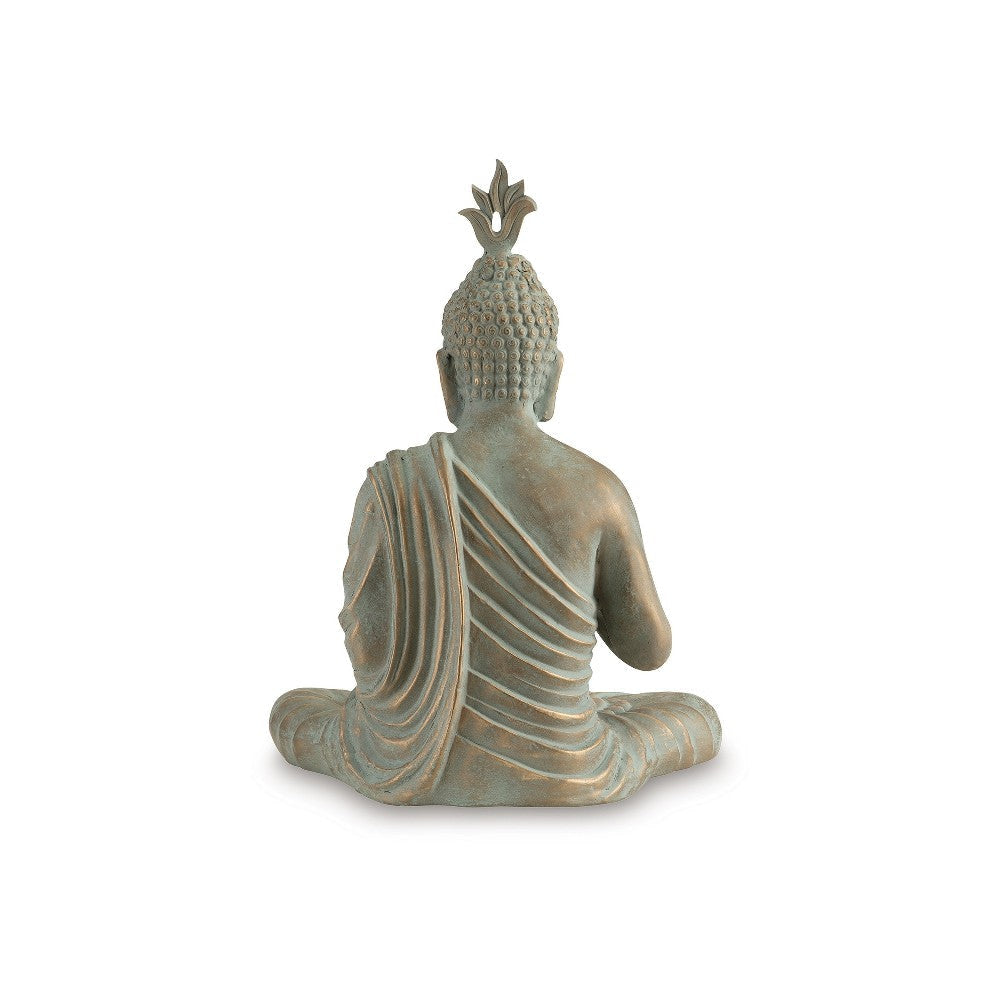 Ashley Indoor Sculpture of Meditating Buddha | 24’’ | Washed Gray Finish BM327762