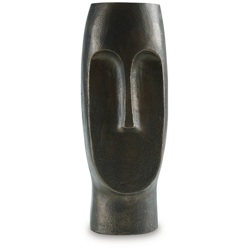 Ashley Vase | Abstract Decorative Figurine of a Head | 13’’ Bronze Aluminum BM327763