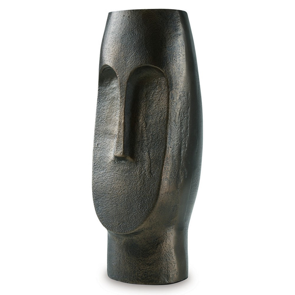 Ashley Vase | Abstract Decorative Figurine of a Head | 13’’ Bronze Aluminum BM327763
