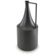 Ashley Decorative Vase | Metal Angular Handle and Curved Neck | 17’’ Black BM327764