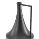 Ashley Decorative Vase | Metal Angular Handle and Curved Neck | 17’’ Black BM327764