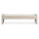 Ashley Accent Bench | 71’’ | Plush Faux Shearling Upholstery | Ivory White BM327766
