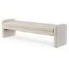 Ashley Accent Bench | 71’’ | Plush Faux Shearling Upholstery | Ivory White BM327766