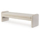 Ashley Accent Bench | 71’’ | Plush Faux Shearling Upholstery | Ivory White BM327766