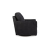 Ashley Lipo Swivel Accent Chair | Black Corduroy | 30’’ | Plush Cushions BM327769