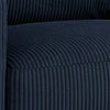 Ashley Lipo Swivel Accent Chair | Blue Corduroy | 30’’ | Plush Cushions BM327770