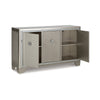 Ashley Sideboard Cabinet | Mirrored Top | 54’’ | Adjustable Shelves | Silver BM327775