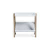 Ashley Arid Bookshelf Side Table | 29’’ | Gallery Rail | Light Brown | White BM327778