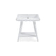 Ashley Arid Accent Table | 22’’ | Gallery Rail Tray Top | White Wood BM327779