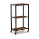 Ashley Serving Bar Cart | 2 Storage Shelves | 24" Black Metal Frame