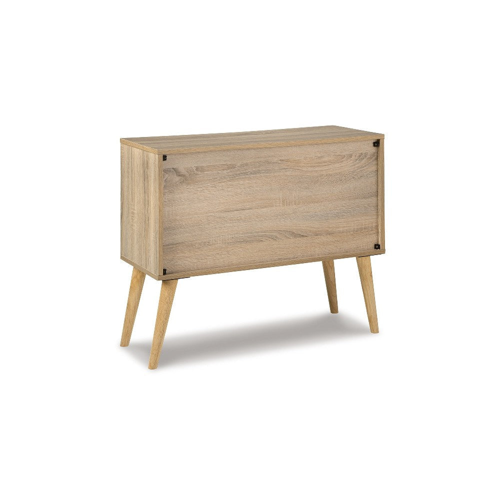 Ashley Kior Accent Cabinet Console | 2 Doors w Adjustable Shelf | White 32’’ BM327787
