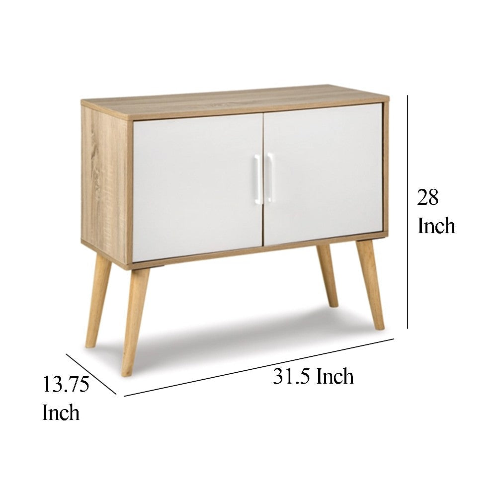 Ashley Kior Accent Cabinet Console | 2 Doors w Adjustable Shelf | White 32’’ BM327787