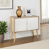 Ashley Kior Accent Cabinet Console | 2 Doors w Adjustable Shelf | White 32"