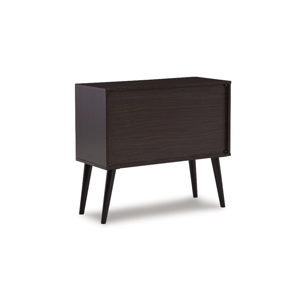 Ashley Kior Accent Cabinet | 2 Doors w Adjustable Shelf | Dark Brown 32’’ BM327788