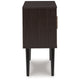 Ashley Kior Accent Cabinet | 2 Doors w Adjustable Shelf | Dark Brown 32’’ BM327788