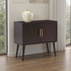 Ashley Kior Accent Cabinet | 2 Doors w Adjustable Shelf | Dark Brown 32"
