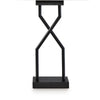 Ashley Table Lamp Set of 2 | Empire Fabric Shade | Black Geometric Base w USB BM327798