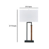 Ashley Table Lamp Set of 2 | Curved Wired Bronze Base | Beige Fabric Shade BM327802