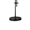 Ashley Mney Accent Lamp | Adjustable Arm | White Drum | 26’’ Black Metal BM327804