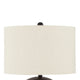 Ashley Soy Table Lamp | White Drum Shade | Gold Accent Black Round Base 27’’ BM327806
