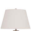 Ashley Rey Table Lamp | Empire Fabric Shade | 27" Ivory Pot Metal Base