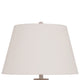 Ashley Rey Table Lamp | Empire Fabric Shade | 27" Ivory Pot Metal Base