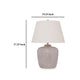 Ashley Rey Table Lamp | Empire Fabric Shade | 27" Ivory Pot Metal Base