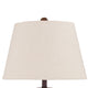Ashley Tery Table Lamp | Empire Hardback Shade | Textured Rust Brown Metal BM327808