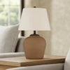 Ashley Tery Table Lamp | Empire Hardback Shade | Textured Rust Brown Metal