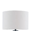 Ashley Lym Table Lamp | Gray Hammered Metal Base | White Fabric Shade 28’’ BM327809