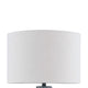 Ashley Lym Table Lamp | Gray Hammered Metal Base | White Fabric Shade 28’’ BM327809