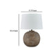 Ashley Vesy Table Lamp | Brown Abstract Impressions | 25’’ Round Metal Base BM327810
