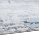 Ashley Tony 8 x 10 Large Area Rug | Blue White Machine Woven Abstract Pattern BM327814