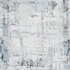 Ashley Tony 8 x 10 Large Area Rug | Blue White Machine Woven Abstract Pattern BM327814