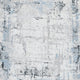 Ashley Tony 8 x 10 Large Area Rug | Blue White Machine Woven Abstract Pattern BM327814
