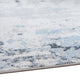 Ashley Tony 5 x 7 Medium Area Rug | Blue White Machine Woven Abstract Pattern BM327815