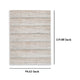 Ashley Neyo 8 x 10 Large Area Rug | Machine Woven White Brown Striped Pattern BM327816