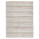 Ashley Neyo 5 x 7 Medium Area Rug | Machine Woven White Brown Striped Pattern