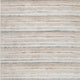 Ashley Neyo 5 x 7 Medium Area Rug | Machine Woven White Brown Striped Pattern BM327817