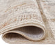 Ashley Nery 5 x 7 Medium Area Rug | White Brown Classic Medallion Pattern BM327819