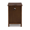 Ashley Gena Side End Table | Shelf and Pull Out Tray | Brown Solid Wood 24’’ BM327829