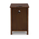 Ashley Gena Side End Table | Shelf and Pull Out Tray | Brown Solid Wood 24’’ BM327829