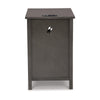 Ashley Gena Side End Table | Shelf and Pull Out Tray | Gray Solid Wood 24’’ BM327831