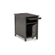 Ashley Gena Side End Table | Shelf and Pull Out Tray | Gray Solid Wood 24’’ BM327831