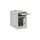 Ashley Gena Side End Table | Shelf and Pull Out Tray | White Solid Wood 24’’ BM327832