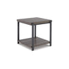 Ashley Jeni 3pc Coffee and End Table Set | Shelf | Wheels | Gray Black Metal BM327843