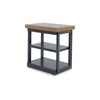 Ashley Docken 3pc Coffee n End Table Set | Shelf | Wheels | Dark Blue Slate BM327845