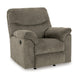 Ashley Tul Rocker Recliner Chair Poly Fiber Foam Fill Putty Gray Polyester BM327853