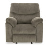 Ashley Tul Rocker Recliner Chair Poly Fiber Foam Fill Putty Gray Polyester BM327853